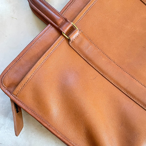 Vintage 90s USA Coach Embassy Briefcase Laptop Bag Quiet Luxury Academia - Picture 7 of 10